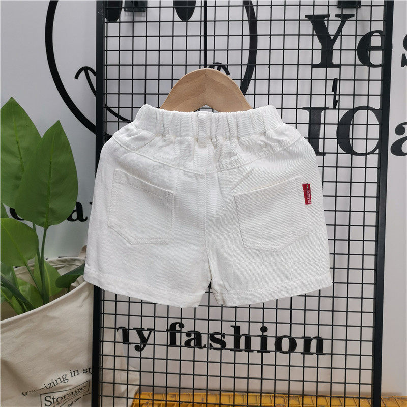 儿童休闲短裤2021夏季新款宝宝热裤男童白色裤子女童三分裤百搭潮,童装/婴儿装/亲子装,裤子,淘宝优惠券,粉丝福利购,淘宝优惠卷