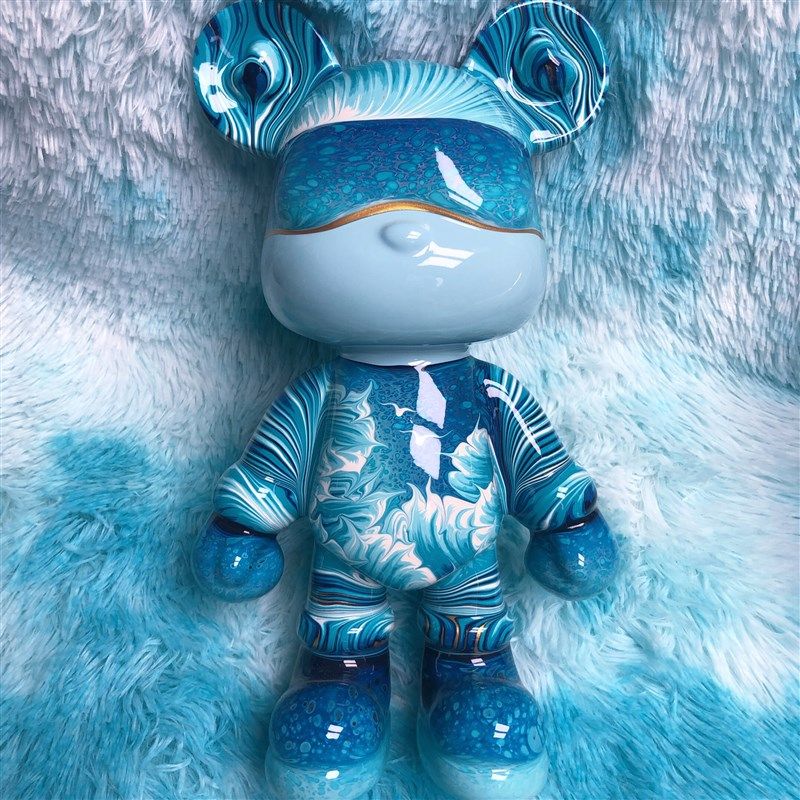 现货成品流体熊摆件32cm高手工diy流体熊存钱罐桌面摆件,模玩/动漫/周边/娃圈三坑/桌游,艺术家手办/潮玩雕像,淘宝优惠券,粉丝福利购,淘宝优惠卷