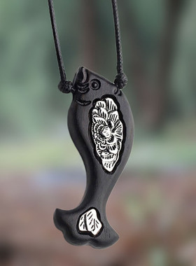 木质项链配饰挂件毛衣链长款复古百搭民族风简单文艺X棉麻装饰简