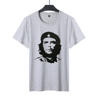 宽松圆领I背心青年切格瓦拉男装 潮流男式 大码 t恤男韩版 上衣 短袖