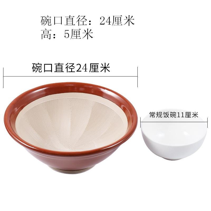 大号研磨碗陶瓷研磨器捣蒜碗面膜菜泥肉泥米糊宝宝婴儿辅食研磨器