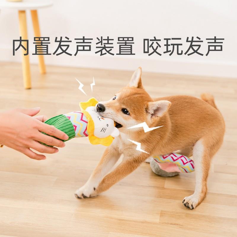 宠物用品解闷玩具中小型犬耐咬磨牙发声泰迪幼犬柯基毛绒狗狗玩具