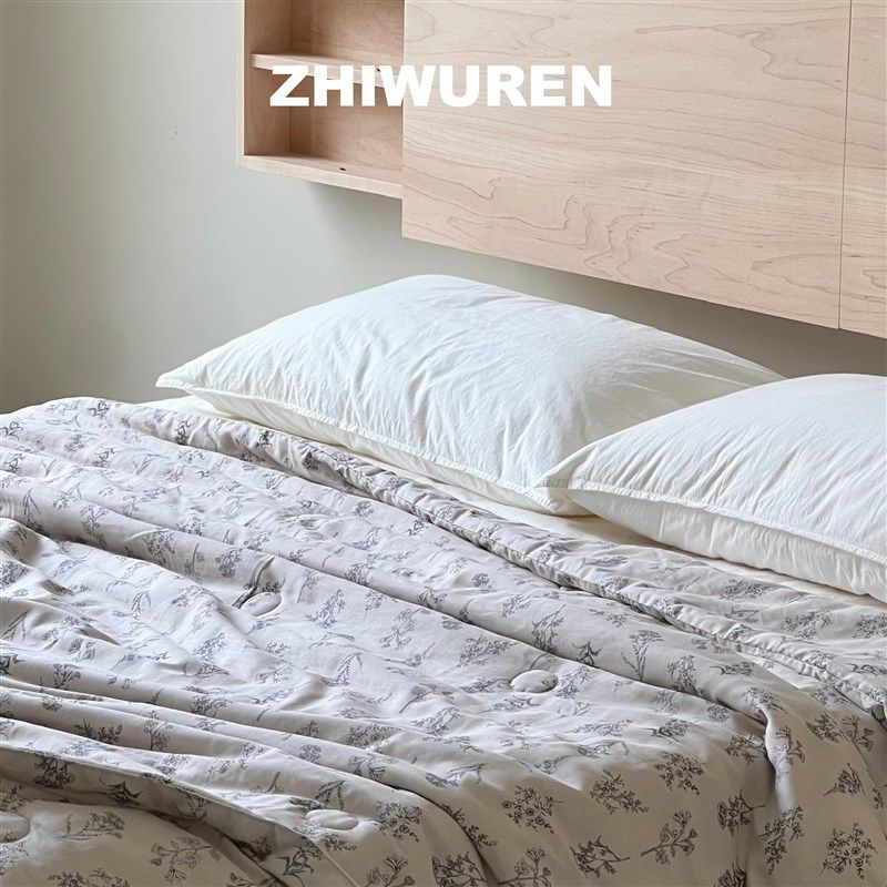 直物人自然森系【植物园】印花双层纱夏被薄被柔软空调被夏凉被,床上用品,化纤被,淘宝优惠券,粉丝福利购,淘宝优惠卷