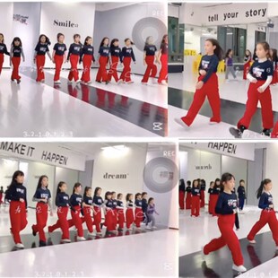 少儿模特形体训练服儿童女童形体礼仪童模练功服T台走秀表演出服