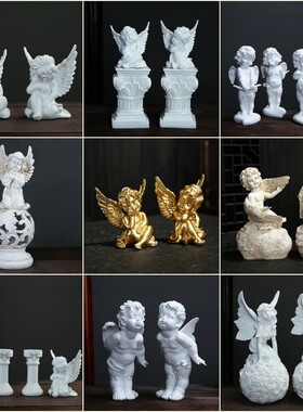 少女心房间的装饰品儿童房欧式小物件客厅北欧风可爱天使家居摆件