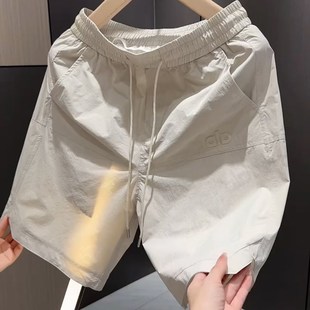 乾男士 M子休闲 潮牌短裤 宽松直筒沙滩裤 五 2025新款 运动速干