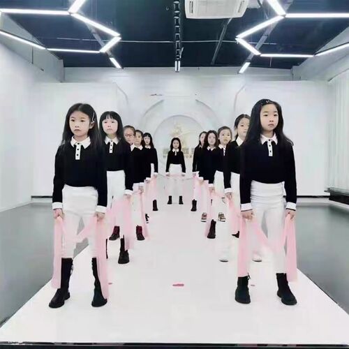 儿童模特走秀训练服装秋冬t台男童女童少儿模特形体服礼仪练功服
