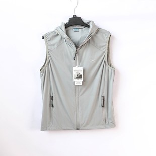 连帽防晒坎肩户外休闲运动背 透气速r干马甲男士 外贸订单夏季 薄款