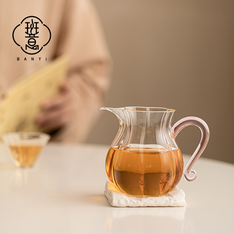 班意 耐热玻璃公道杯高硼硅单个把手防烫匀杯分茶杯功夫茶具配件,餐饮具,公道杯,淘宝优惠券,粉丝福利购,淘宝优惠卷
