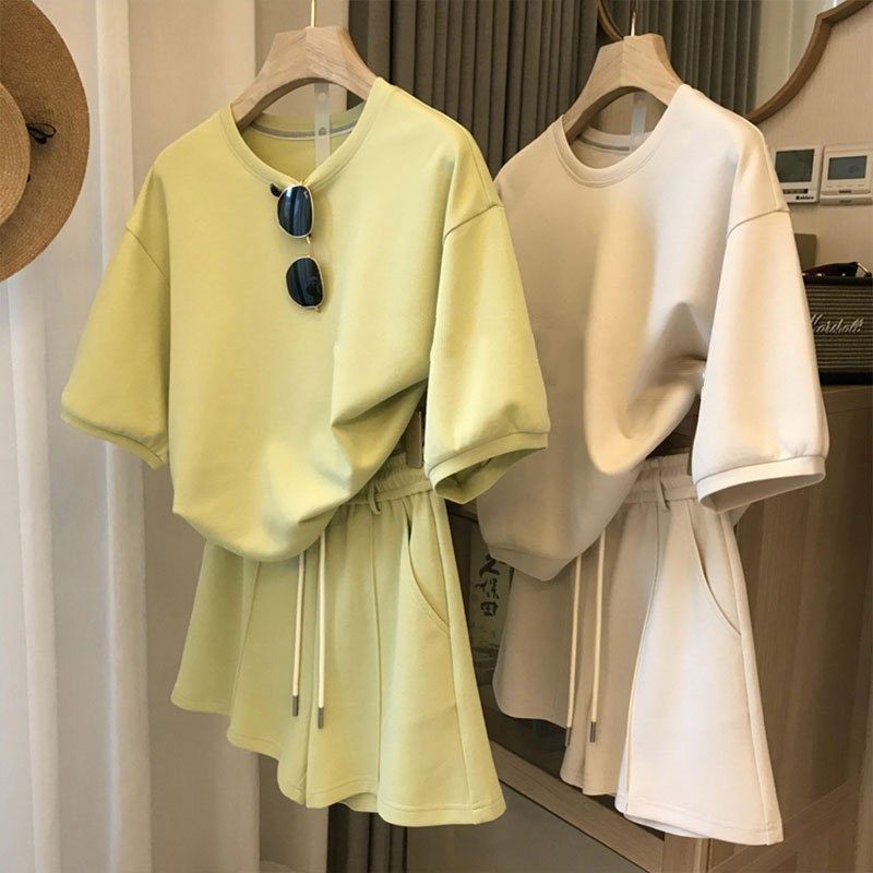 女童短袖套装2025夏装新款韩版大儿童时髦洋气运动套装纯棉两件套,童装/婴儿装/亲子装,套装,淘宝优惠券,粉丝福利购,淘宝优惠卷