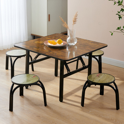 可折叠桌子家用正方形餐桌小饭桌地桌摆摊四方Q桌子户外简易矮桌