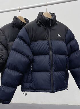 冬季加厚超厚蓬松潮流男女款超保暖立领潮流棉服棉袄短款面包服
