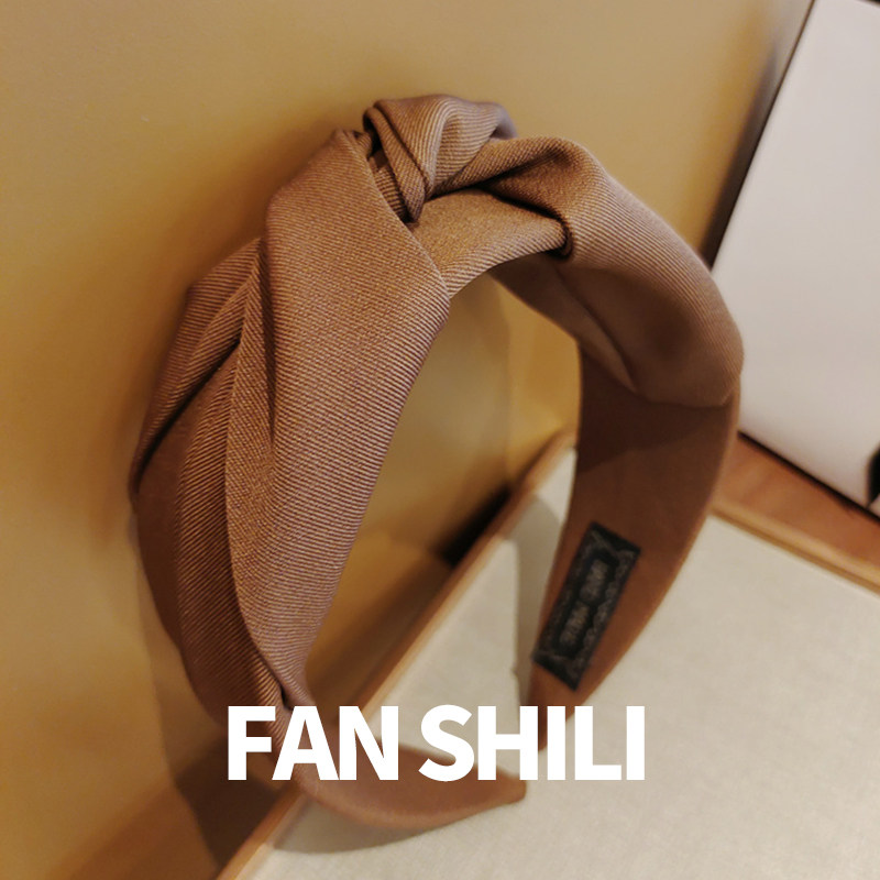 宽边交叉打结发箍女高颅顶显脸小发卡高级感百搭布艺发夹头箍发捆,饰品/流行首饰/时尚饰品新,发饰,淘宝优惠券,粉丝福利购,淘宝优惠卷