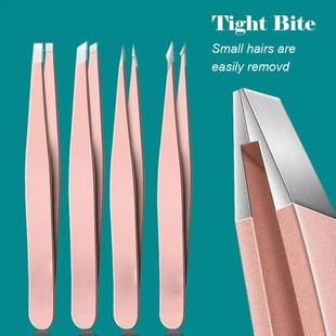 Tweezers Stainless Facial Precision Hair For Steel Eyebrow