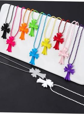 Personality hip hop retro cross necklace male fashion
