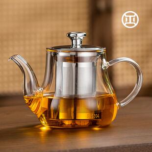 家用耐高温加厚冲茶器茶具烧水过滤泡茶水壶冲煮茶器 玻璃茶壶套装