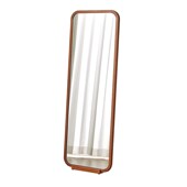 犀牛庄园实木穿衣镜欧式 全身落地镜子中古风小户型复古试衣镜