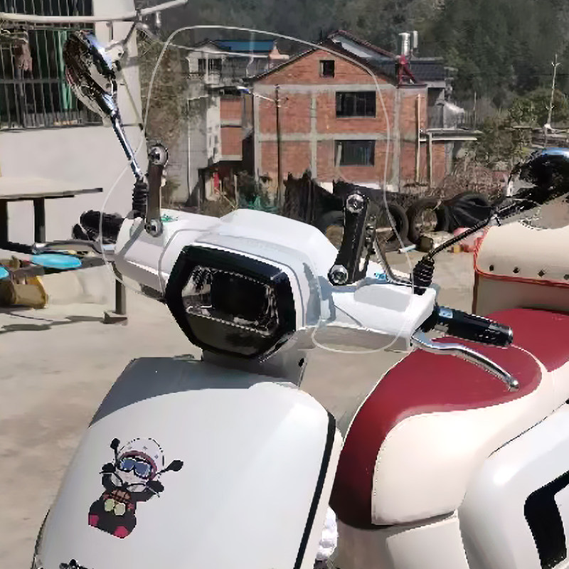 之威梦威拉前挡风玻璃改装加加厚风挡护胸挡雨板