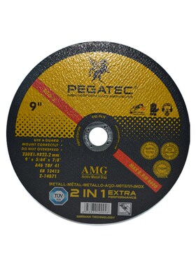 9寸切割a片230X19X22角磨片X6大型角磨机X3金属打磨不锈钢砂轮片