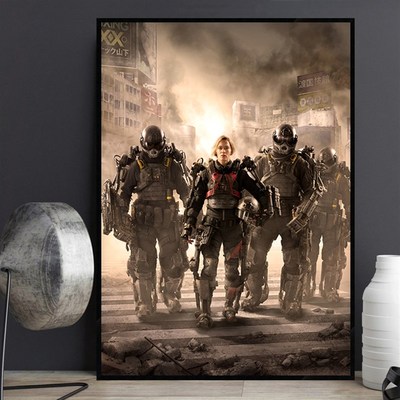 汤姆克鲁斯 明日边缘 经典科幻电影海报装饰画床头壁画酒吧挂画