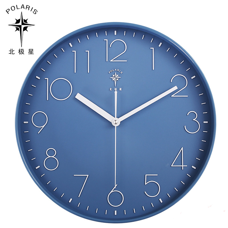 北极星电波日历挂钟客厅家用挂墙时钟夜光钟表免打孔石英钟,家居饰品,挂钟,淘宝优惠券,粉丝福利购,淘宝优惠卷