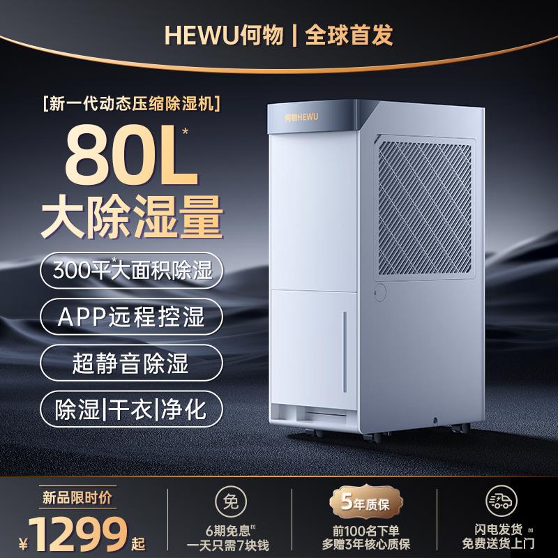 何物除湿轻除湿室内大功率别墅干衣除湿吸湿器