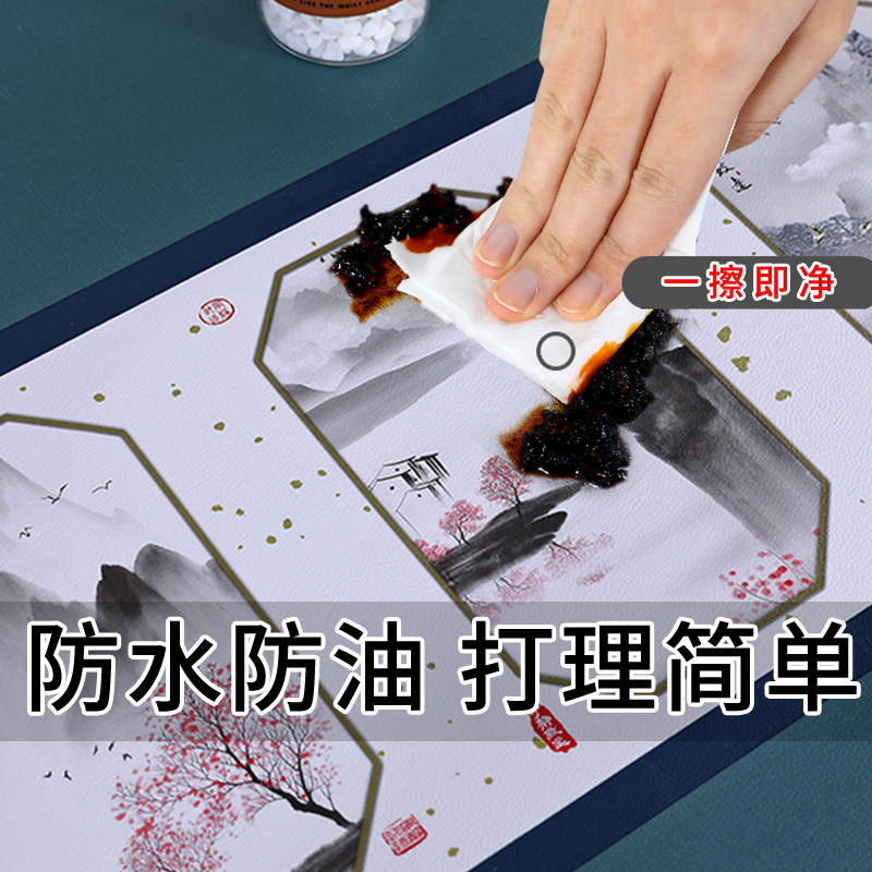 长方形烤火桌防水皮罩电暖炉皮烤火桌子罩防油免洗皮革桌布罩