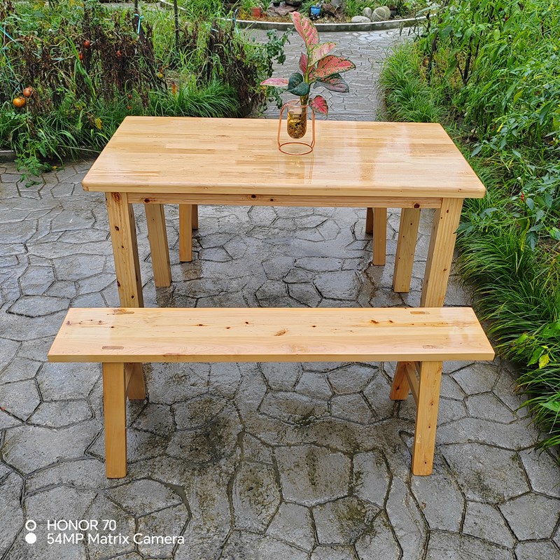 老式四方桌传统桌子中式正方小八仙桌饭店农村餐桌长条凳