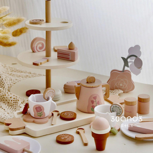 下午茶儿童过家家仿真食物厨具餐具装孩女孩野餐烘焙游戏
