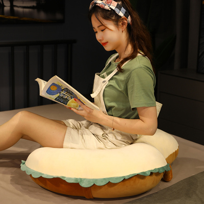 面包床头靠垫卧室床上靠枕抱着睡觉女生夹腿抱枕超软宿舍大靠背垫