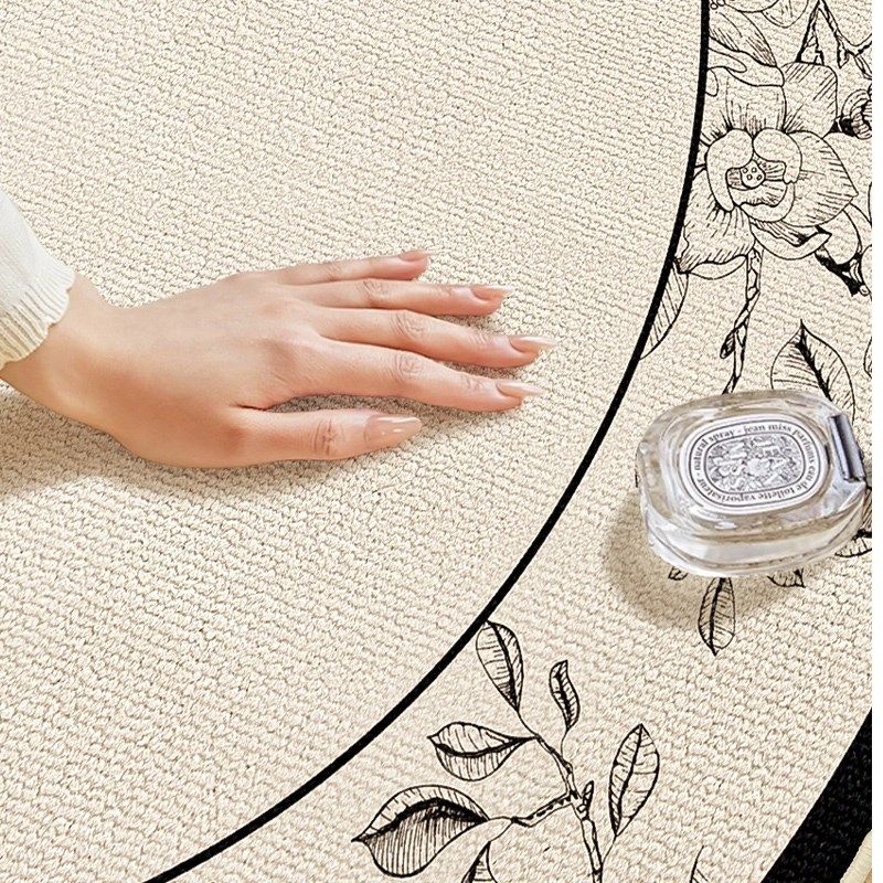 椅子地垫圆形垫子转椅电脑椅卧室摇椅防滑垫厚高级感书房大面积,居家布艺,转椅地垫,淘宝优惠券,粉丝福利购,淘宝优惠卷