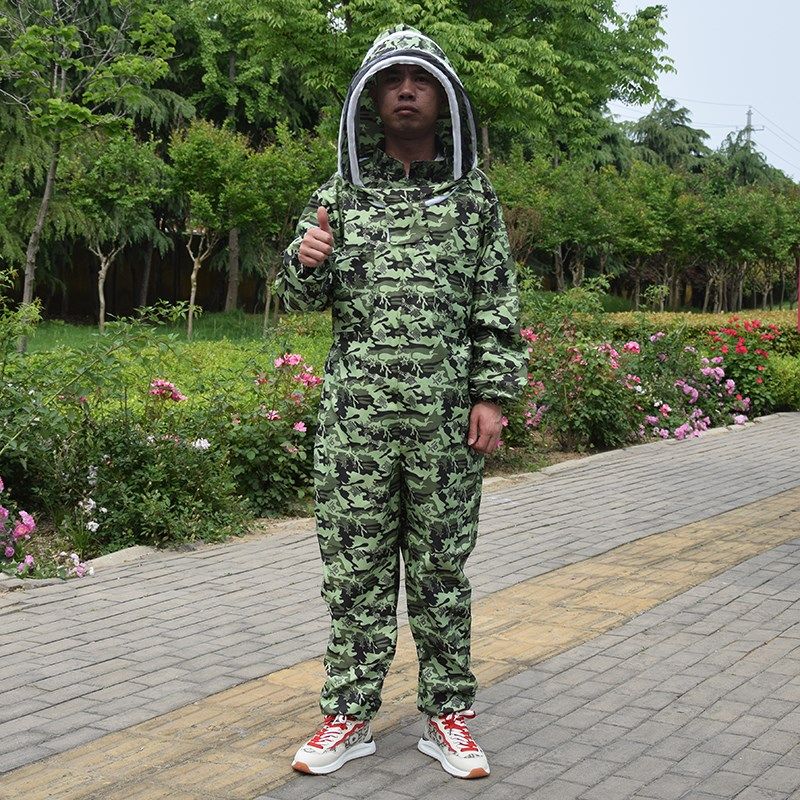 防蜂衣全透气防蜂服养蜜蜂防护服连体蜂衣拆防蜂帽防峰衣