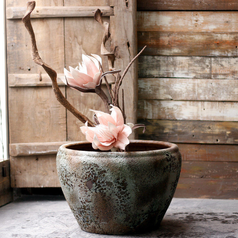 御三泥陶瓷特大缸粗陶手工大圆坛水缸大盆鱼缸落地庭院园林,家居饰品,花盆,淘宝优惠券,粉丝福利购,淘宝优惠卷