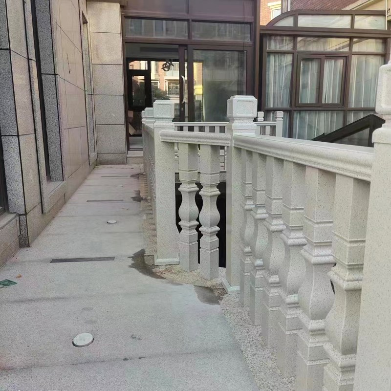 全铝室外阳台栏杆楼梯扶手护栏露台围栏家用加粗仿石中式围挡