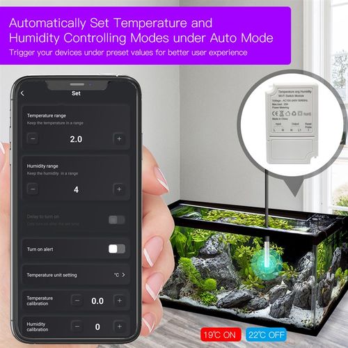 涂鸦温湿度感测器电量统计关2灌溉鱼缸养殖自动化