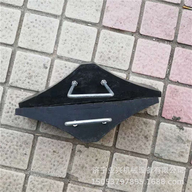 铁路橡胶止滑器 双面大370*80*100 高弹性橡胶铁路止退器