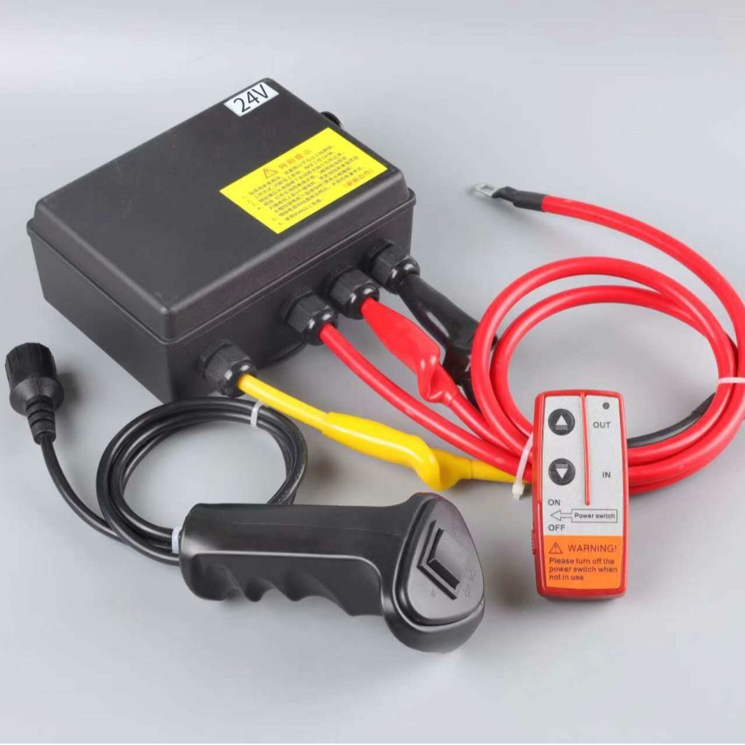 电动绞盘无线遥控器12V24V越野车自救便携型小型吊机车载开关配件