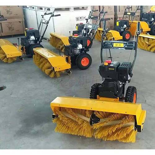 路面扫雪机 滚刷扫雪刷头抛雪机手推式扫雪机大马力抛雪机