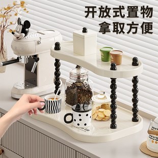 杯架高级感轻奢杯子收藏架厨房餐边柜吧台家用多层咖啡杯展示架子