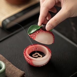 荔枝香炉室内小祥云盘香炉檀香沉香鹅梨帐中香家用香薰炉茶室摆件