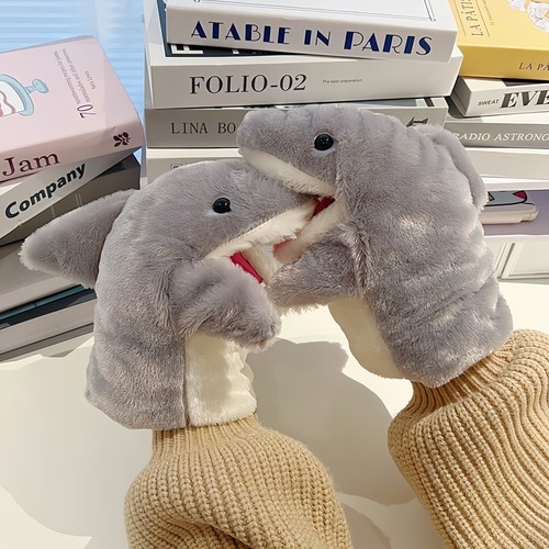 小鲨鱼手偶手套玩偶公仔