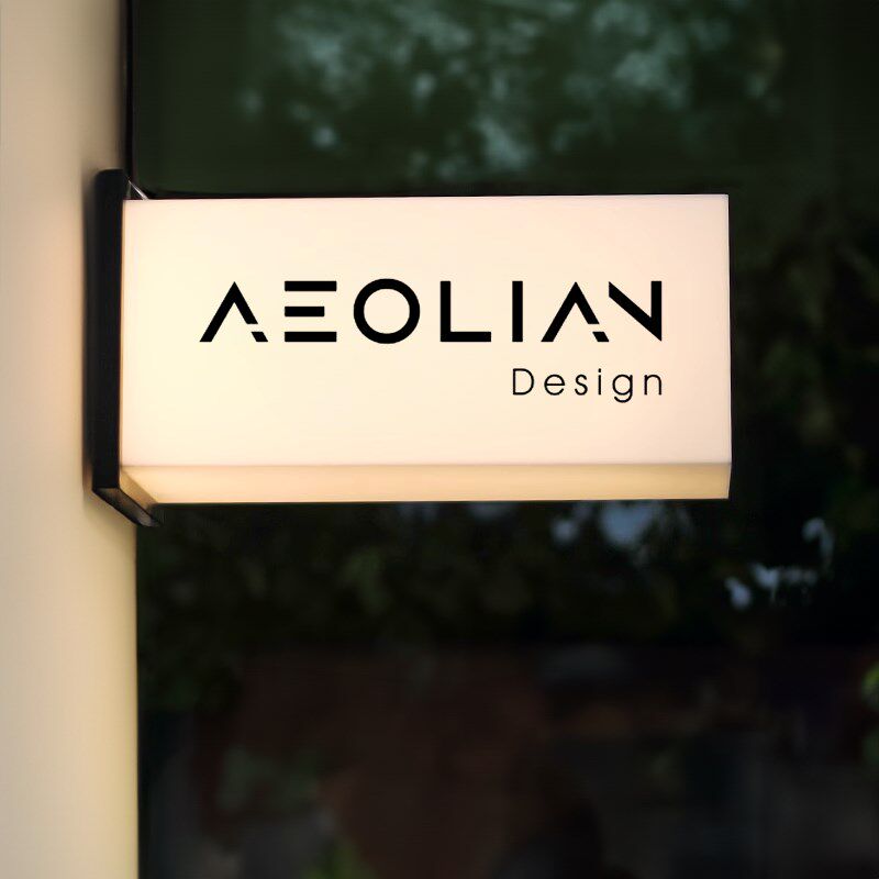 亚克力通体灯箱广告牌多面灯光招牌D咖啡门店展示牌工作室招牌定