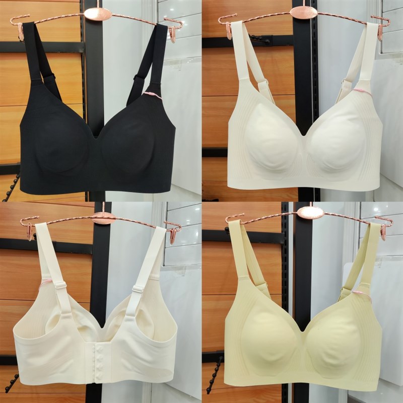 无痕内衣女大胸显小超薄款光面收副乳防下垂M兔耳朵无钢圈文胸289