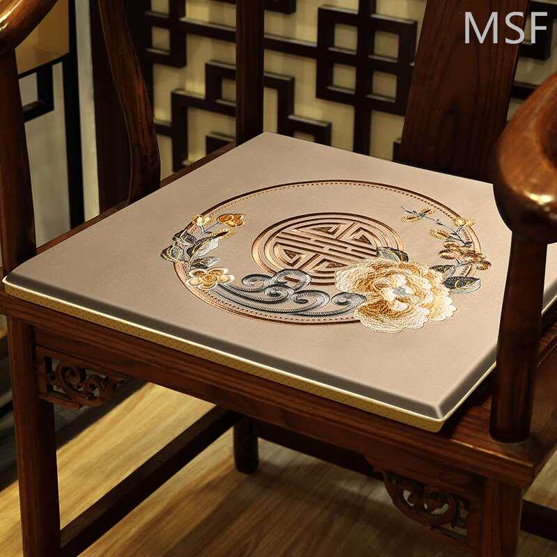 坐垫椅子垫中式实木家具沙发垫子圈椅G太师椅垫红木坐垫办公室久