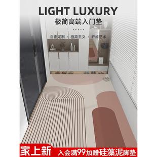 简约入户门地垫进门门口脚垫家用玄关垫子可定制门垫可擦免洗地毯