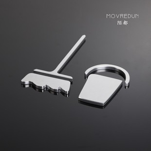 金属铝厕所门牌清洁间指示牌水桶扫把造型标识牌卫生间logo厕 个性