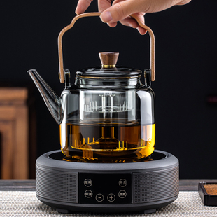养生 玻璃防爆加厚煮茶壶电陶炉全自动煮茶器家用泡茶烧水茶具套装
