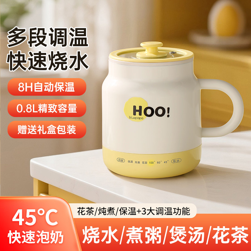 多功能烧水杯热奶杯小型电煮杯迷你可携式加热电热水杯煮粥炖煮杯