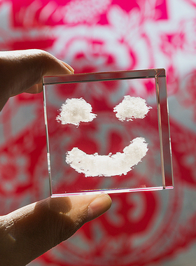 云立方云朵摆件水晶立方体云彩方块创意男女朋友情侣创意精致礼物