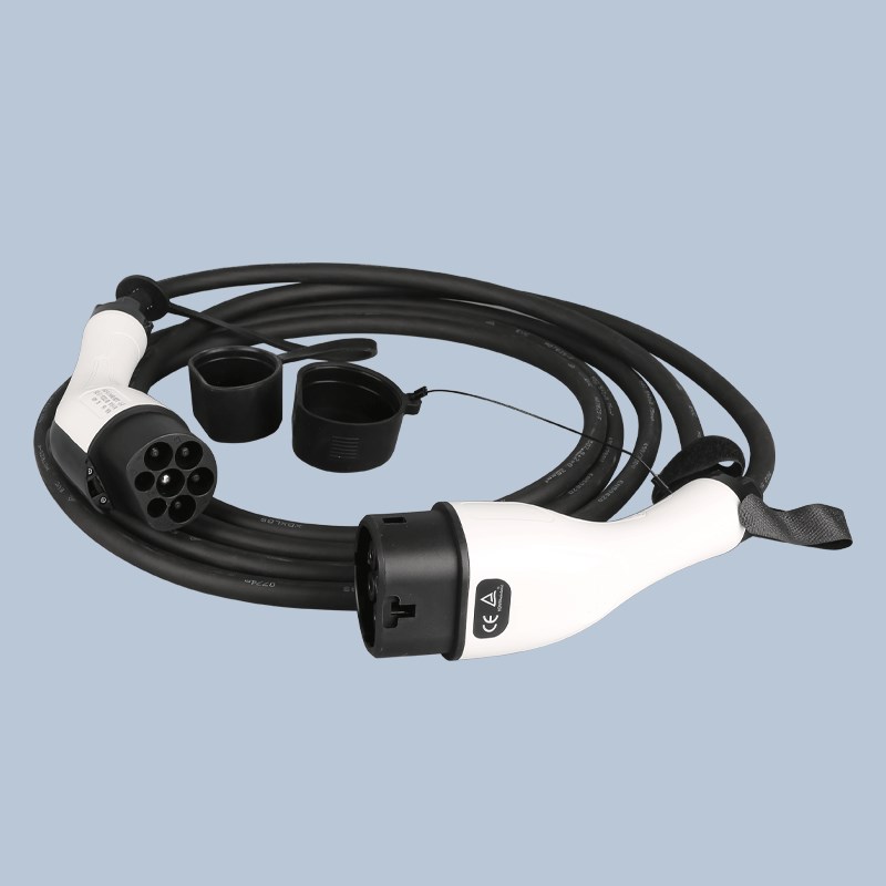 type2欧标充电桩延长线新能源欧标汽车加长线32A22KW公母头ATTO3